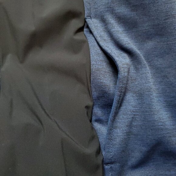 Lands End Mens Jacket XL Blue Full Zip Active Activewear Fleece Lined Light Wt - Picture 7 of 7